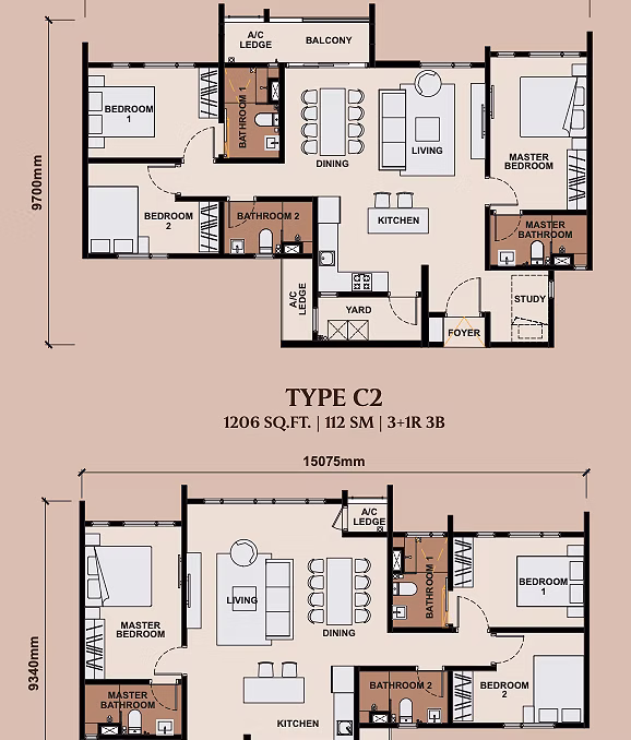 Queenswoodz Layout Type C1